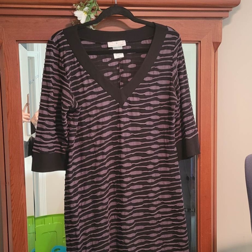 Papillon Blanc Two toned fitted dress